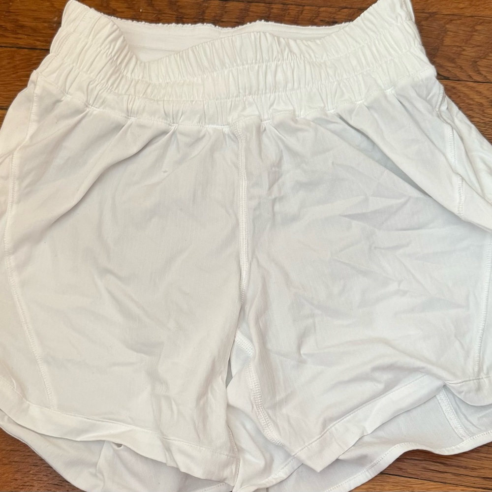 lululemon track that white shorts